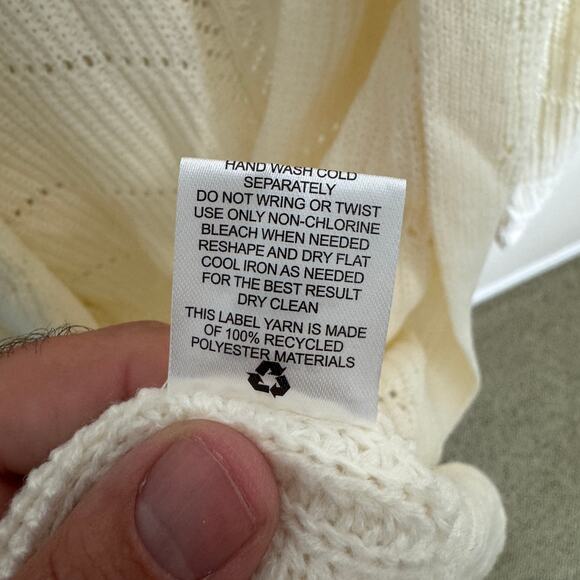 Pink Rose Long Cable Knit Belted Cardigan Sweater US Women's M - Picture 4 of 6